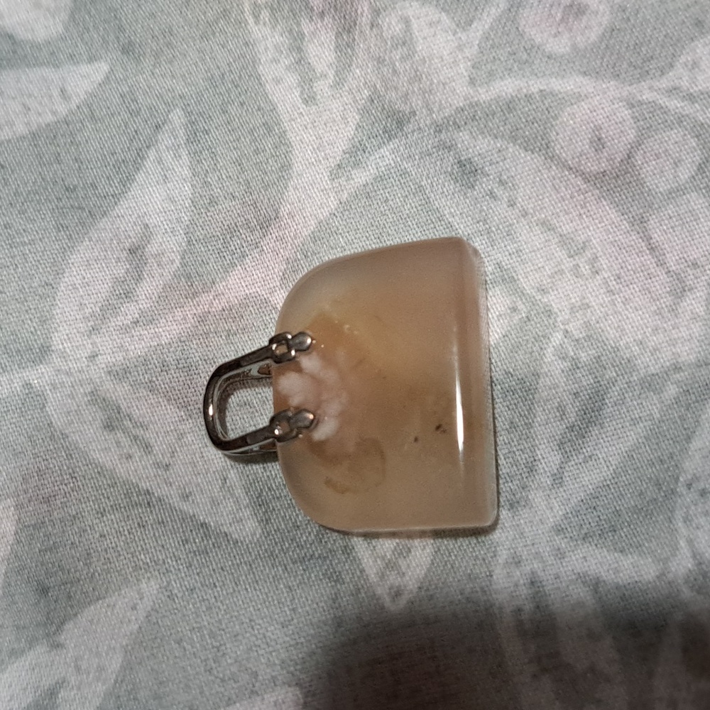 Agate flower necklace pendant